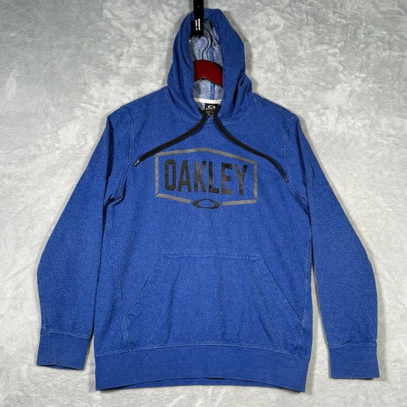 Oakley Hoodie Mens Small Blue Pullover‎ Sweater - Picture 1 of 9